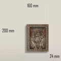 Dimension drawing of the small icon: 200 mm high, 160 mm wide, 24 mm deep