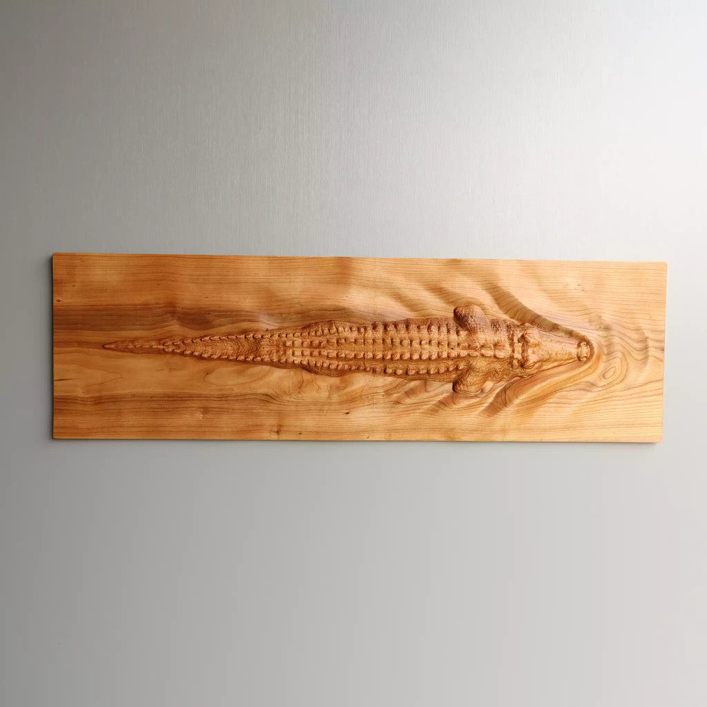 The panel hung horizontally with the head to the left