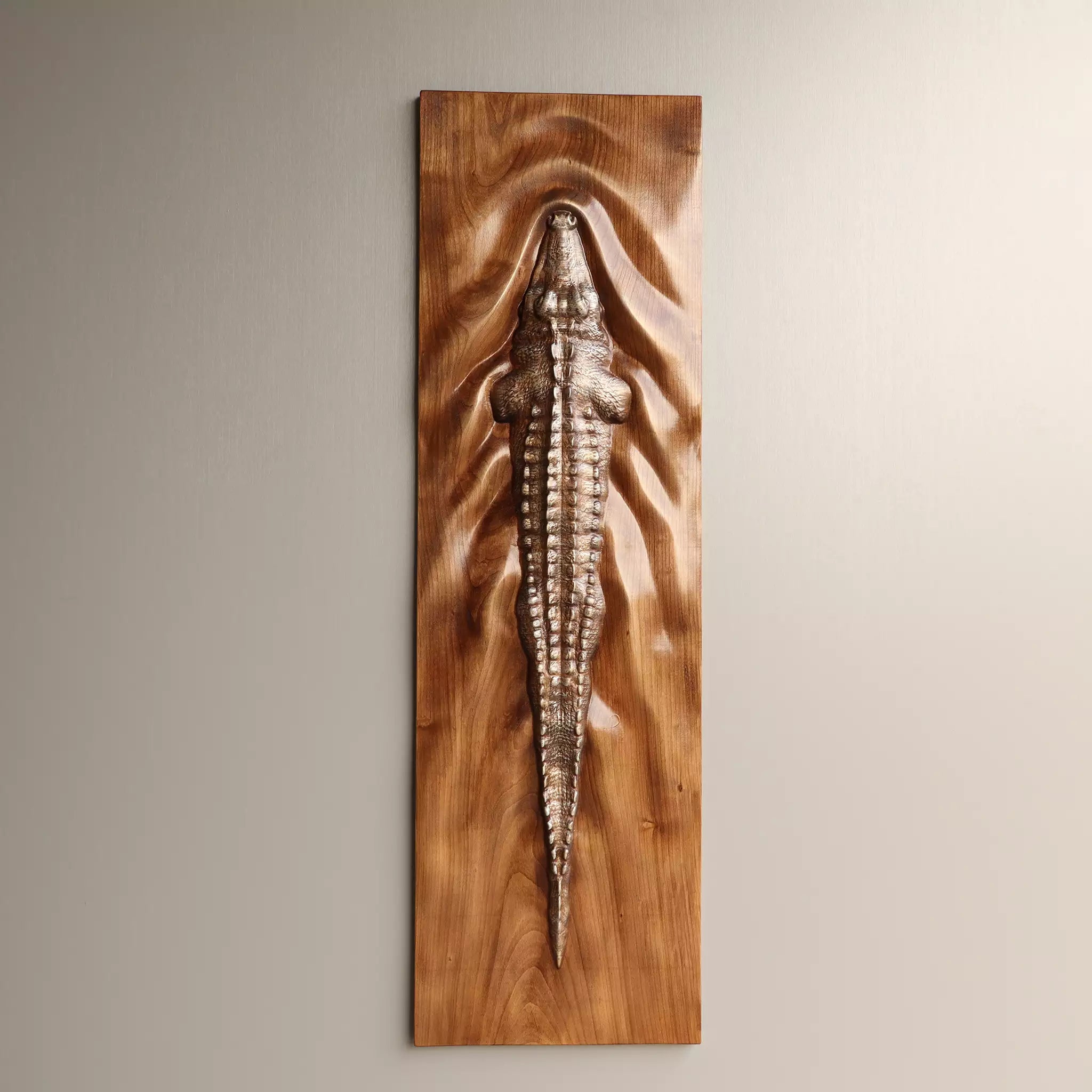 The panel hung vertically with the head at the top, seen straight on